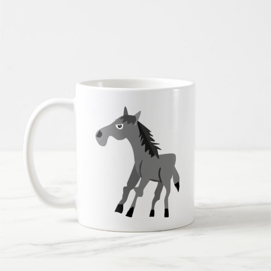 Ruitend paard koffiemok (Links)