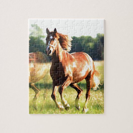 Ruitend paard legpuzzel (Verticaal)