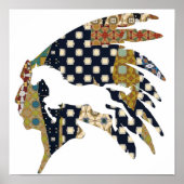 Ruitend paard poster (Voorkant)