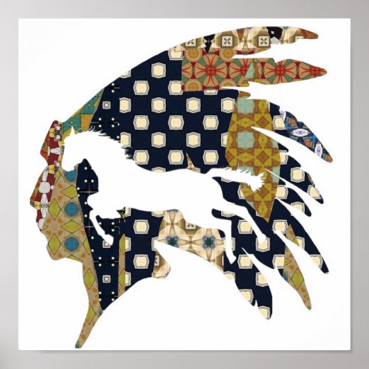 Ruitend paard poster (Voorkant)