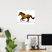 Ruitend paard poster (Thuiskantoor)