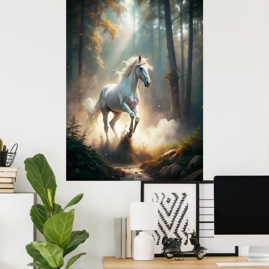 Ruitend paard poster (Thuiskantoor)