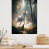 Ruitend paard poster (Keuken)