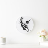 Ruitend paard ronde klok (Huis)