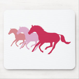 Ruitend paard (rood) muismat