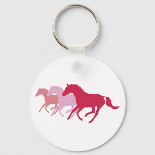 Ruitend paard (rood) sleutelhanger