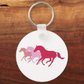 Ruitend paard (rood) sleutelhanger (Voorkant)
