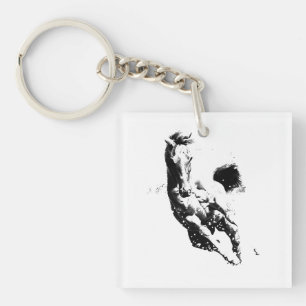 Ruitend paard sleutelhanger