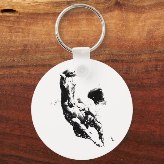 Ruitend paard sleutelhanger (Voorkant)