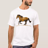 Ruitend paard t-shirt (Voorkant)