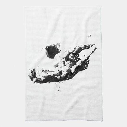 Ruitend paard theedoek (Verticaal)