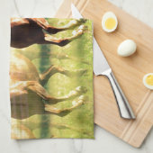 Ruitend paard theedoek (Quarter Fold)