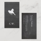 Ruitend paard visitekaartje (Voorkant / Achterkant)