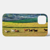 Ruitend paardenbeslag en paardenpasta 2 Case-Mate iPhone case (Achterkant (horizontaal))