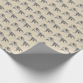 Ruitend paardensportpakpapier voor paarden cadeaupapier (Hoek)