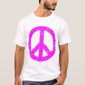Ruitend Vredessymbool - Magenta T-shirt (Voorkant)