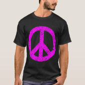 Ruitend Vredessymbool - Magenta T-shirt (Voorkant)