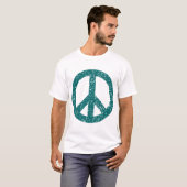Ruitend vredessymbool - Moss Green T-shirt (Voorkant volledig)