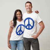 Ruitend Vredessymbool - Navy Blue T-shirt (Unisex)