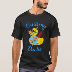 Ruitende eenden Vacatie Beach Bum Rubber Duck Crui T-shirt