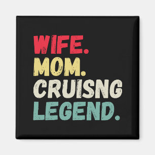 Ruitende legende voor vrouw wijst op hut grappig magneet