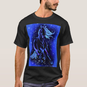 Ruitende T-Shirt Blue Moonlight Sterrennacht
