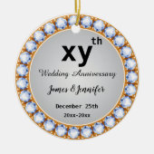 Ruitendement Jubileum Keramisch Ornament (Voorkant)