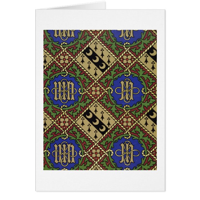 Ruitendrukkerij, kerkelijk behangselontwerp (Voorkant)