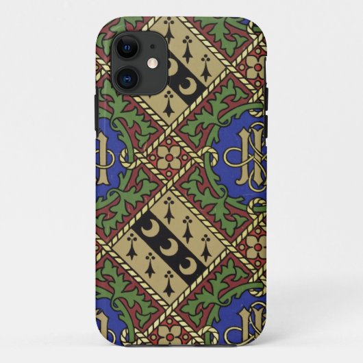 Ruitendrukkerij, kerkelijk behangselontwerp Case-Mate iPhone case (Achterkant)