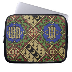 Ruitendrukkerij, kerkelijk behangselontwerp laptop sleeve