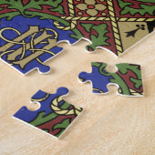 Ruitendrukkerij, kerkelijk behangselontwerp legpuzzel (Zijkant)