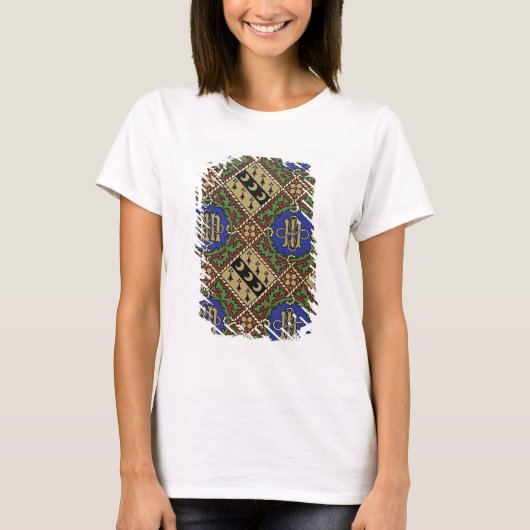 Ruitendrukkerij, kerkelijk behangselontwerp t-shirt (Voorkant)