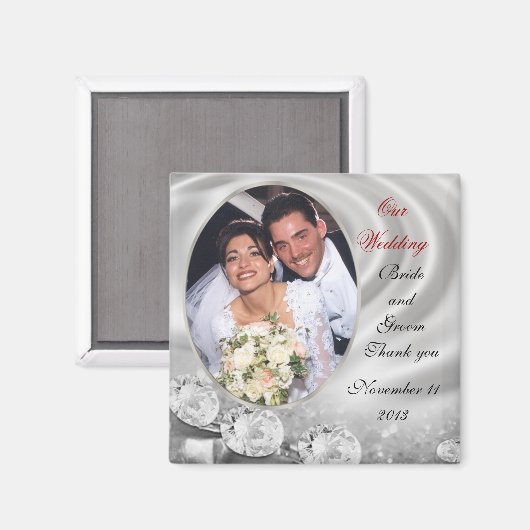 Ruitenfoto van Weddenschap Favor Magnet (Voorkant / Achterkant)