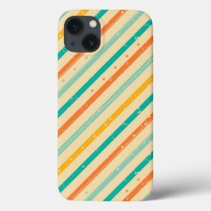 Ruitengestreepte patroon van Retro grunge iPhone 13 Hoesje