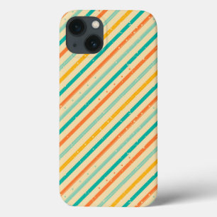 Ruitengestreepte patroon van Retro grunge Case-Mate iPhone Case