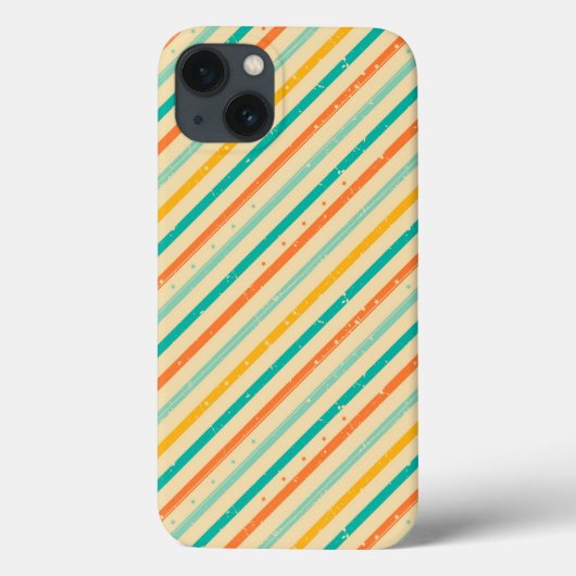 Ruitengestreepte patroon van Retro grunge Case-Mate iPhone Case (Achterkant)