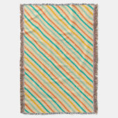 Ruitengestreepte patroon van Retro grunge Deken (Voorkant Verticaal)