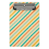 Ruitengestreepte patroon van Retro grunge Mini Klembord (Voorkant)