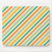 Ruitengestreepte patroon van Retro grunge Muismat (Voorkant)