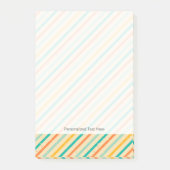 Ruitengestreepte patroon van Retro grunge Post-it® Notes (Voorkant)