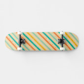 Ruitengestreepte patroon van Retro grunge Skateboard (Horizontaal)