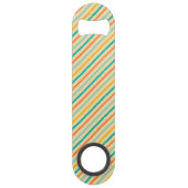 Ruitengestreepte patroon van Retro grunge Speed Flessenopener (Achterkant)