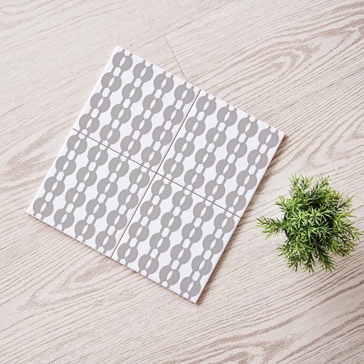 Ruitengordijn van 60 jaar tegeltje