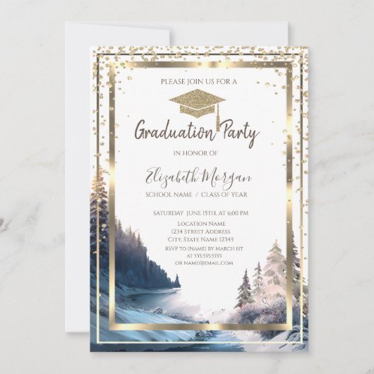 Ruitengoudgraafkap Landschap Afstuderen Kaart (Voorkant)