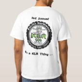 Ruitengroep logo voor 2011 achteraan KLR-ding T-shirt (Achterkant)