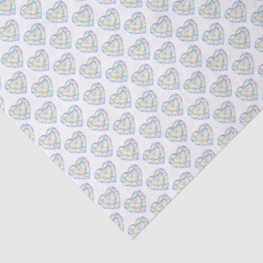 Ruitenharten waterverf tissuepapier (Detail)