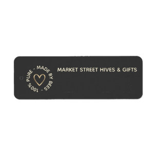 Ruitenhoningblaasjes Goudharingbijen Etiket