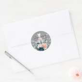 Ruitenjurk van de prinsesprins ronde sticker (Envelop)