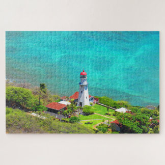 ruitenkopblauwe vuurtoren legpuzzel