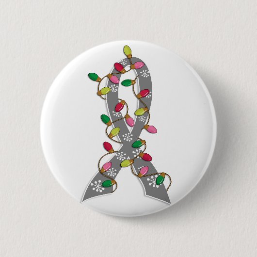 Ruitenlint voor kerstverlichting ronde button 5,7 cm (Voorkant)